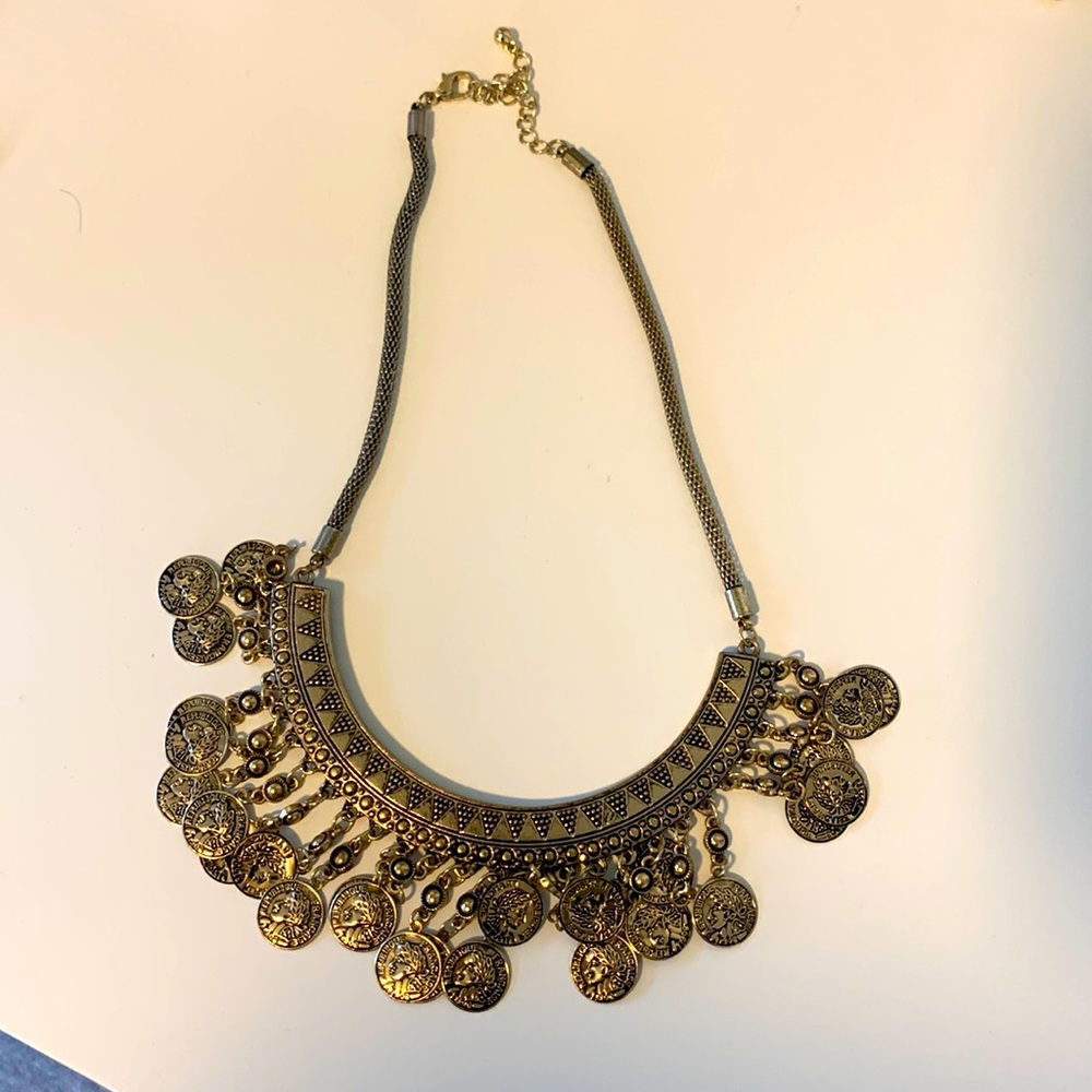 Bronze Gypsy Coins Necklace